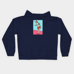 El Xolo // Mexican Luchador Dog Loteria Card Kids Hoodie